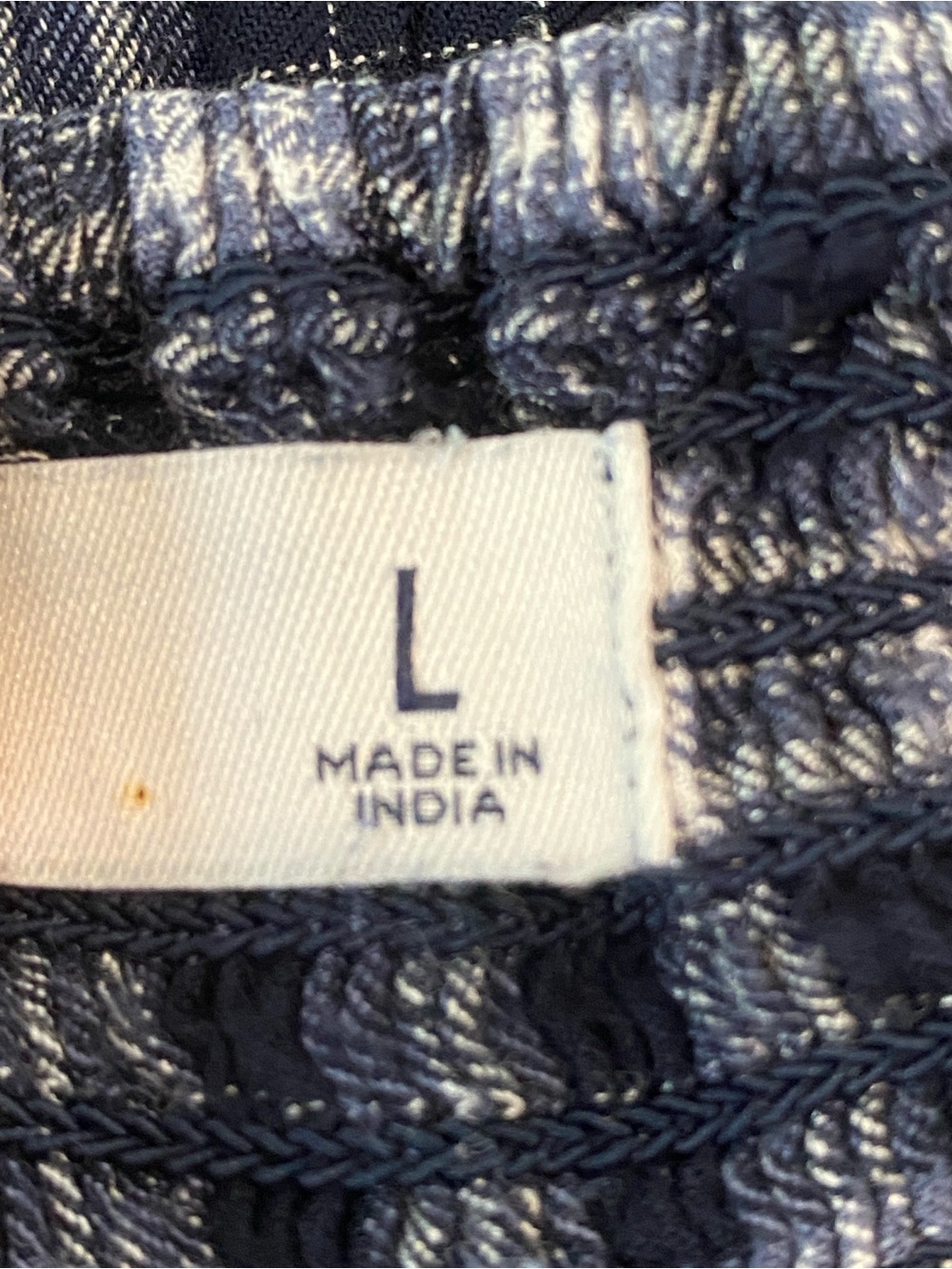 Hollister Navy White Plaid Romper Flare Wide Leg Soft Comfy Lightweight Size L - Picture 4 of 12